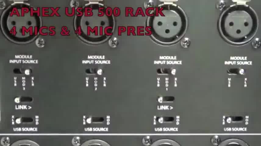 Aphex USB 500 Rack 4 MICS & 4 PRES