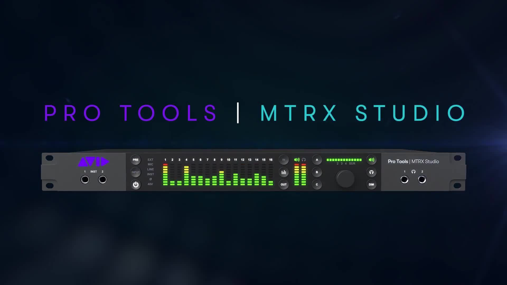 簡介 Avid Pro Tools MTRX Studio