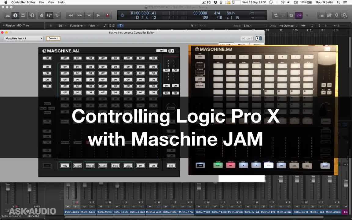 Maschine Jam control Logic function overview