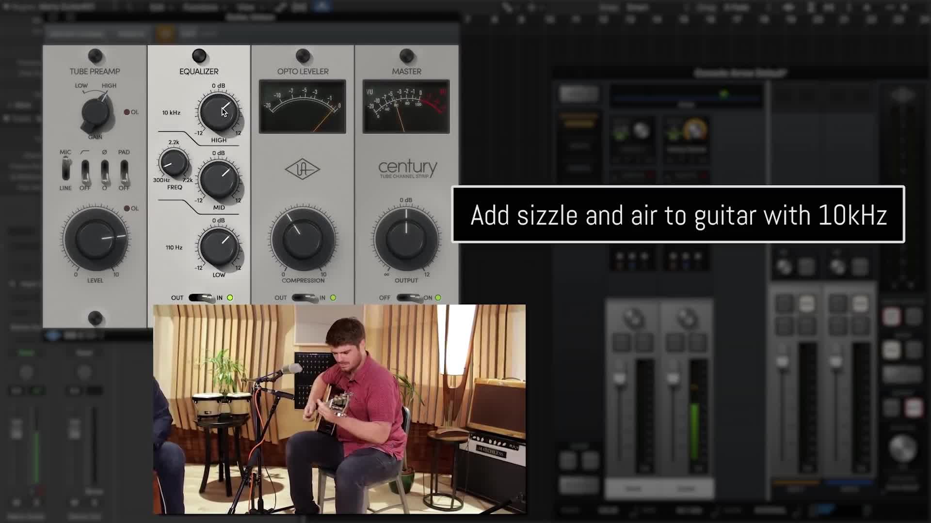 5Min UAD Tips Recording Acoustic Guitar  Vocals with Century Tube Channel Strip