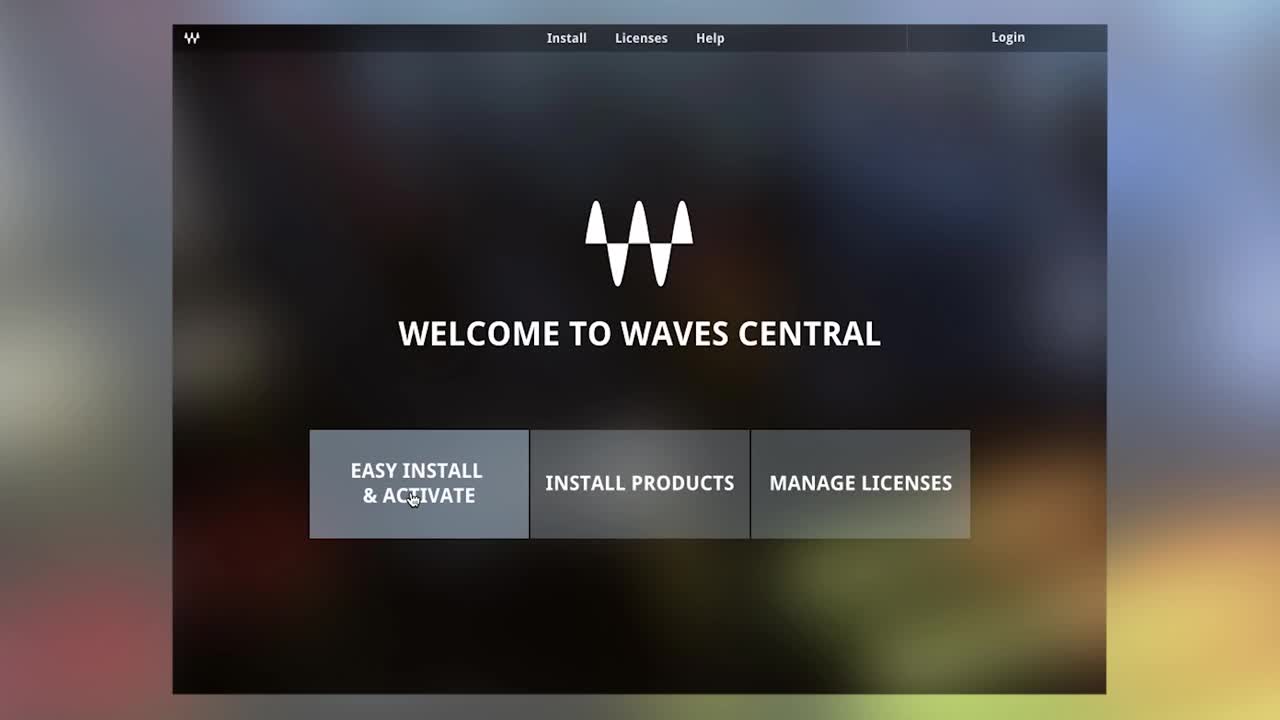 Waves Central Tutorial- The Easy Install & Activate Feature
